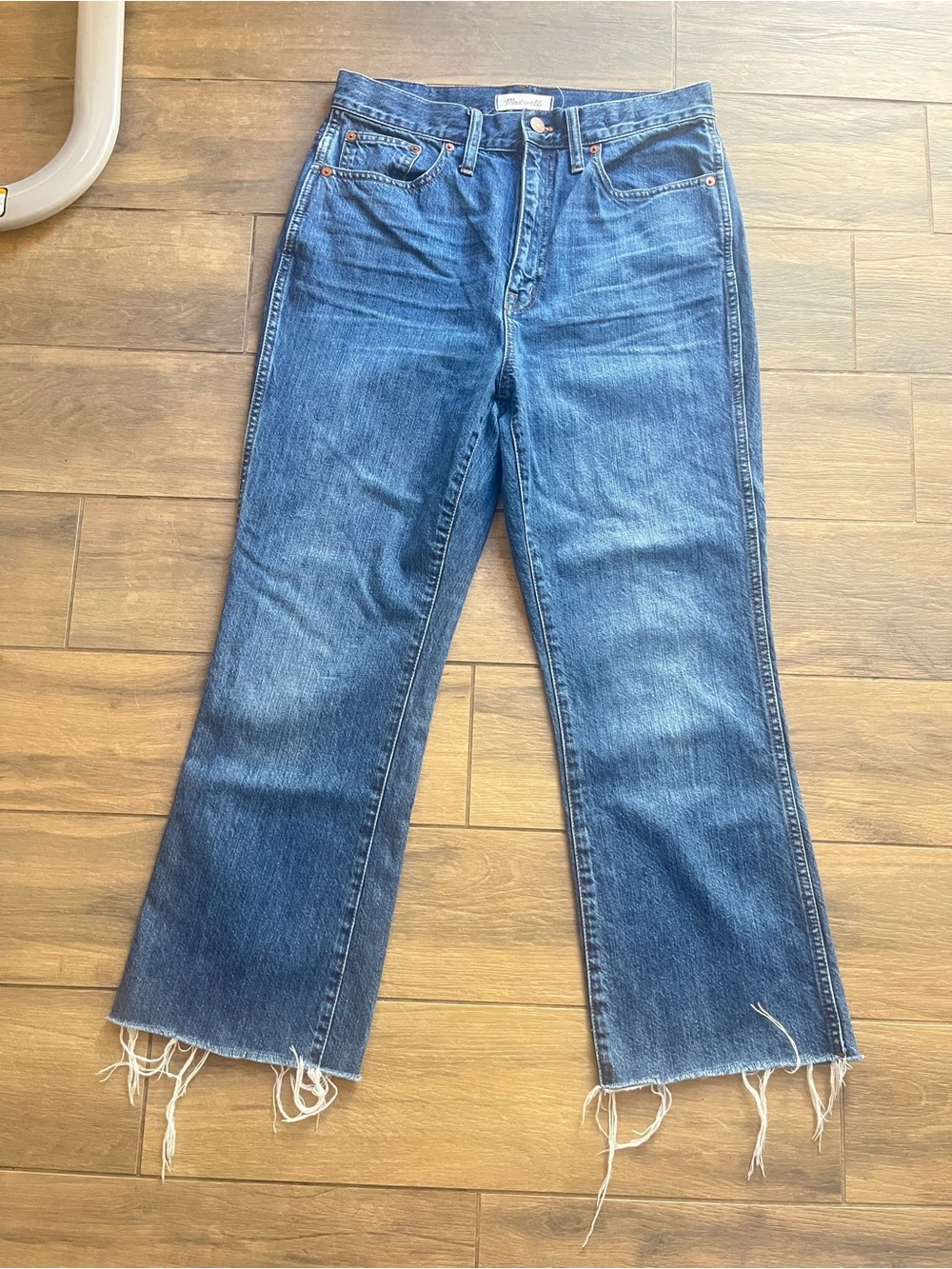 Madewell Rigid Demi-Boot crop jeans 29